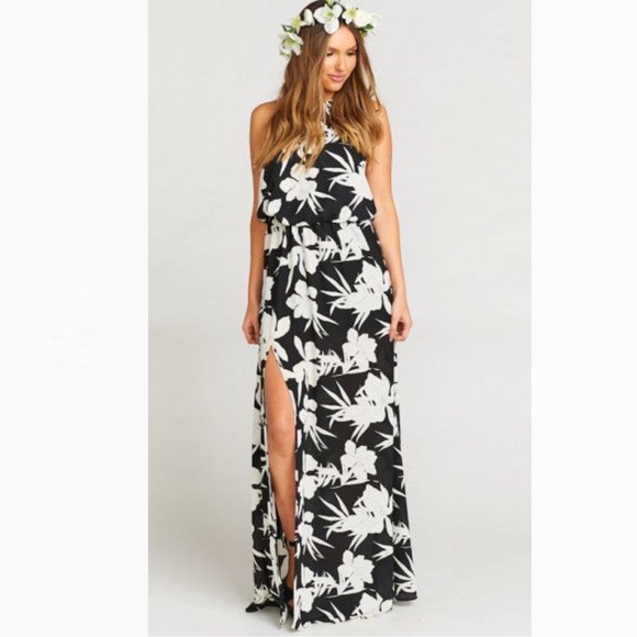 Show Me Your Mumu Heather Halter Dress Sz M - Picture 2 of 8